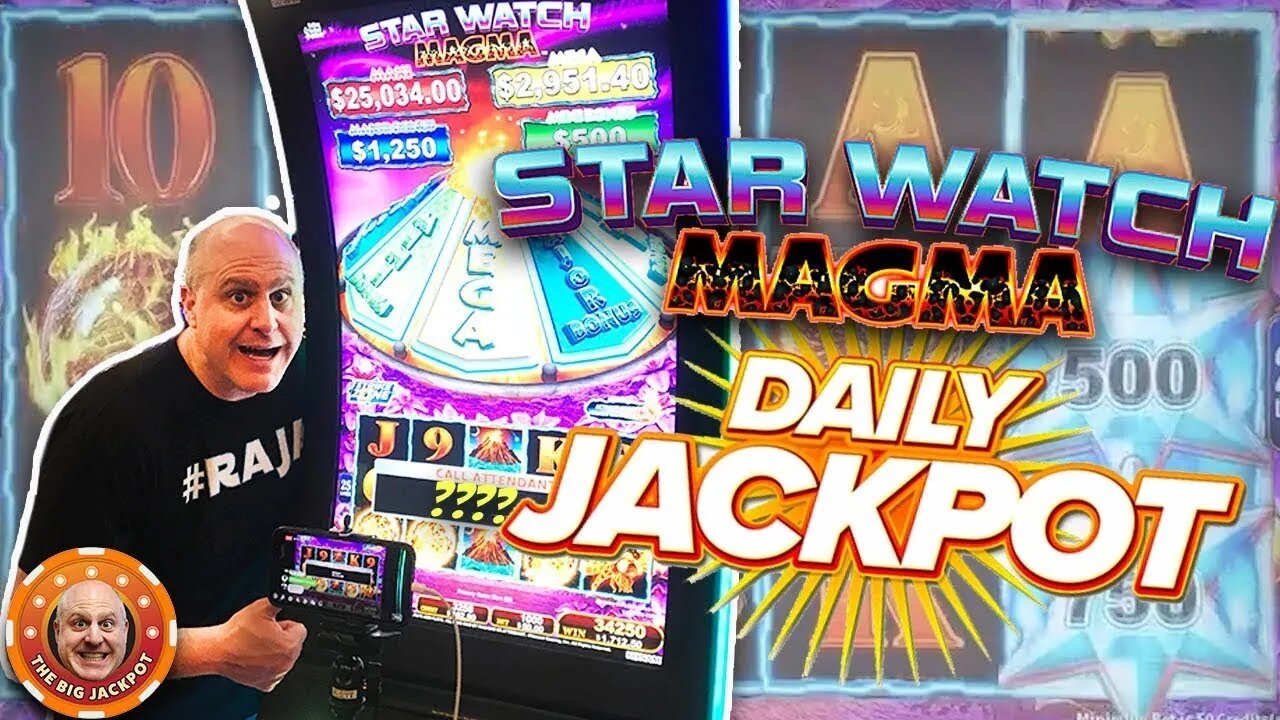 🌋$50 BETS! MAJOR MAGMA JACKPOT! 🌋Star Watch Magma Slot Wins! 🎰 | Raja Slots
