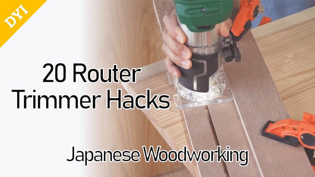 20 Router Trimmer- Simple Hacks -Japanese Woodworking