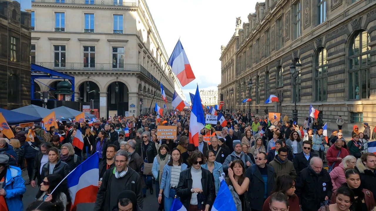 Manifestation contre la réforme des retraites et pour la paix, Port Royal le 19/03/2023 à Paris - 2