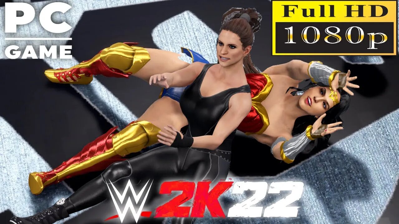 WWE 2K22 | WONDER WOMAN V STEPHANIE MCMAHON! | Requested 2 Out Of 3 Falls Match [60 FPS PC]