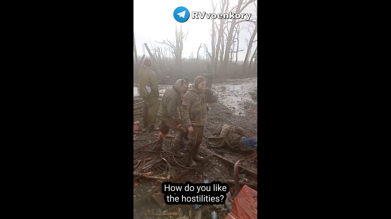 Ukrainian POW’s seem to be getting along with with the Russian soldiers in Avdeevka.