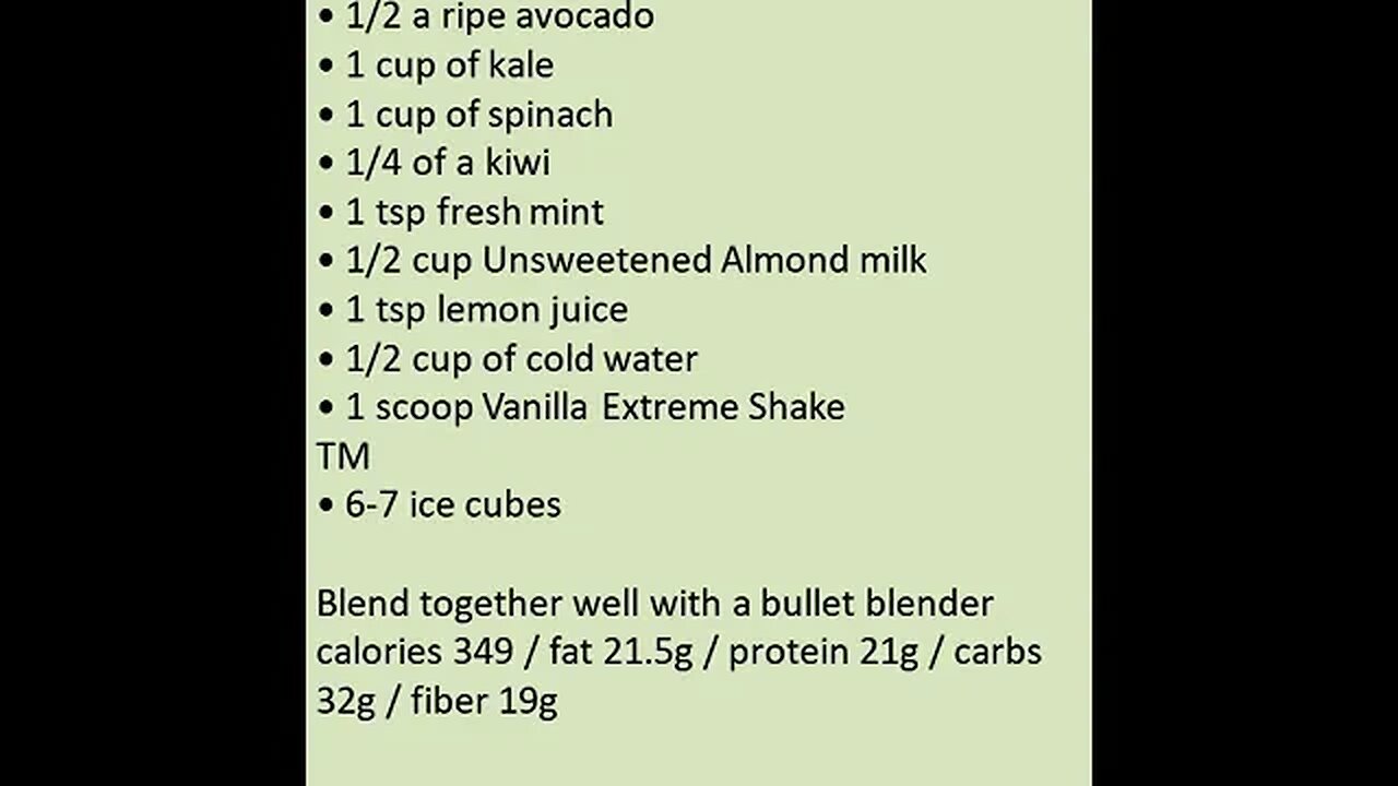 SUPER GREENS SMOOTHIE