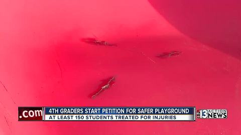 Dangerous school yard puts kids in harms way