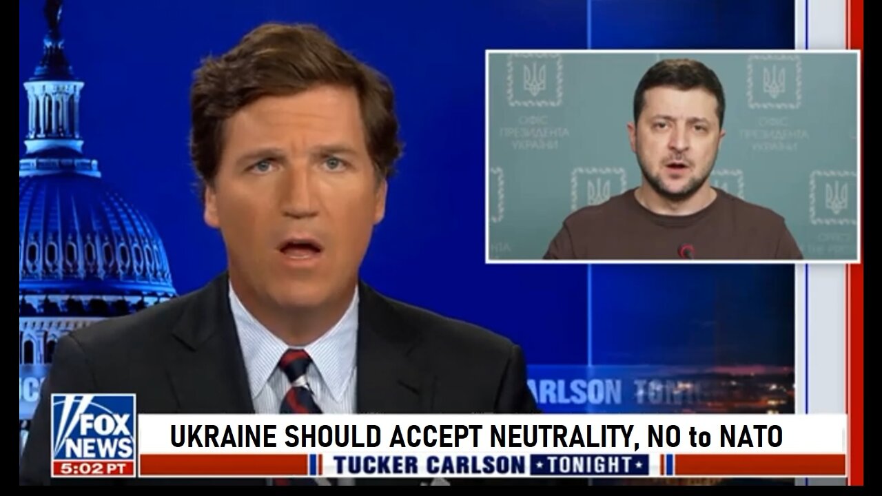 Tucker Carlson: Ukraine should accept Neutrality, not joining NATO !