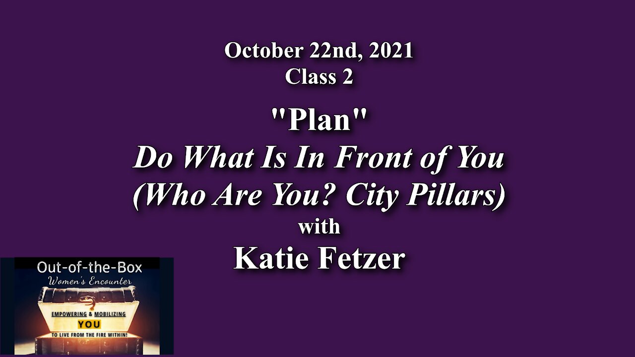 OTB Women's Encounter, Class 2 - PLAN