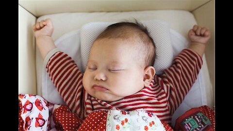 Cute adorable babies sleeping.