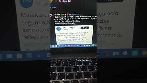 Manaus amanhece sobre fumaça pelo segundo dia seguido queimadas aumentam 148% ... cadê militantes??