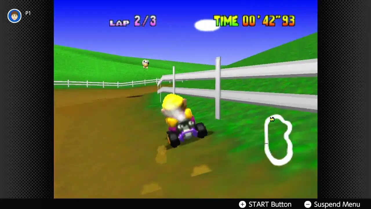 Mario Kart 64 - Moo Moo Farm Time Trial Gameplay (Nintendo Switch 64 Online)