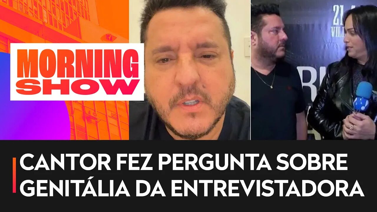 Bruno, da dupla com Marrone, pede desculpas à repórter após fala invasiva