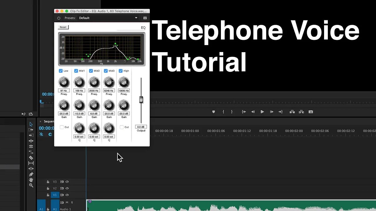 Telephone Voice Tutorial: Premiere Pro, Audition, & Audacity