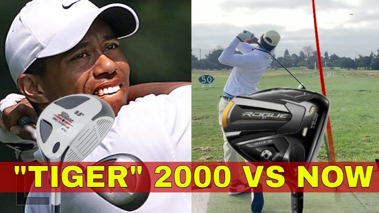 Wow! Tiger’s 2000 DRIVER vs MODERN DRIVER with BEST YOUNG COACH in 🌎 JT Thomas #golf