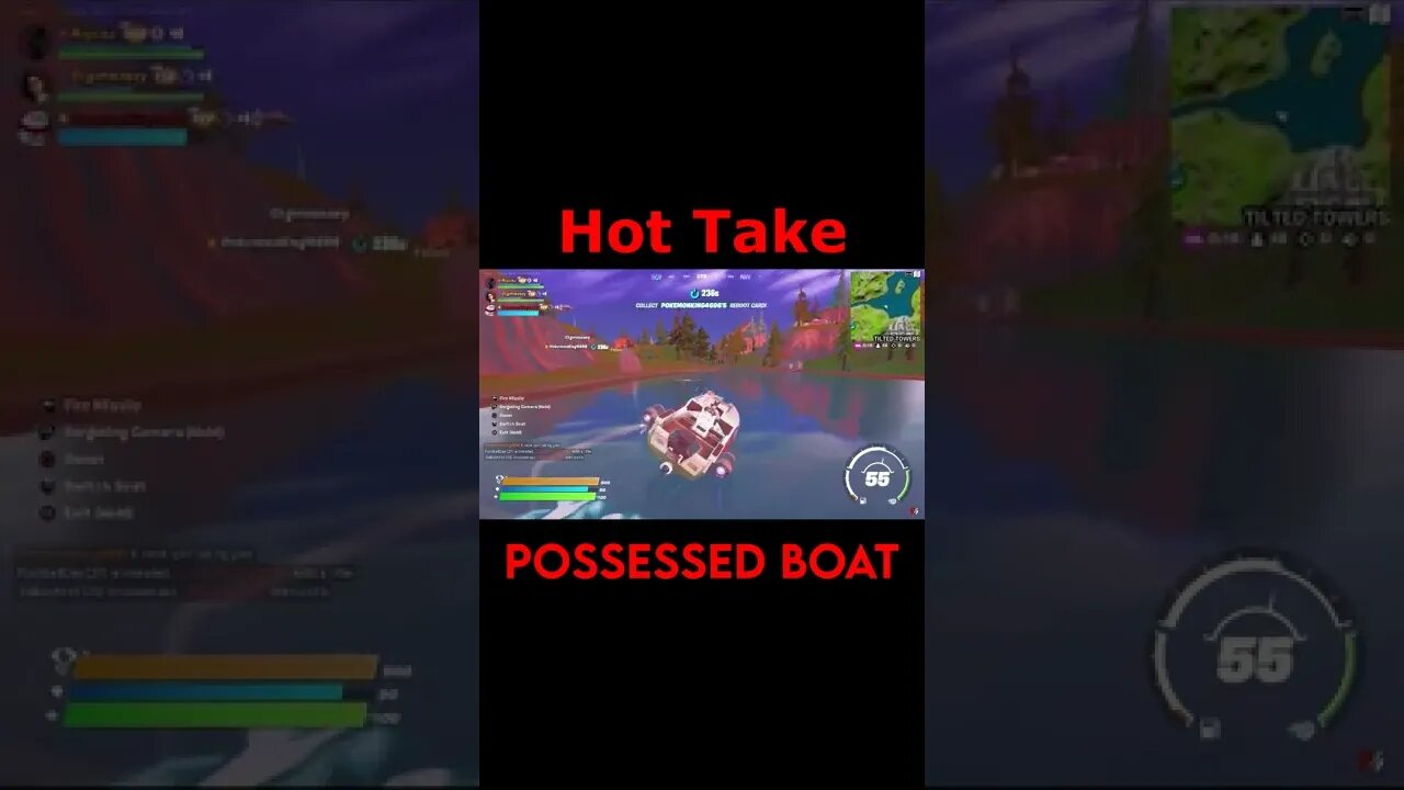 Fortnite: Hot Take - Possessed Boat #Shorts