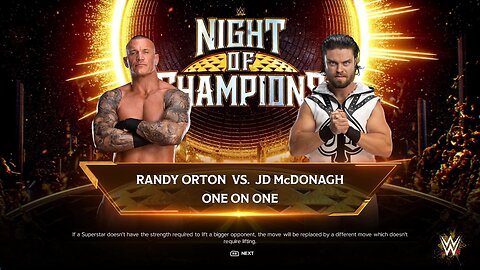 WWE 2k24 Randy Orton vs JD Mcdonagh