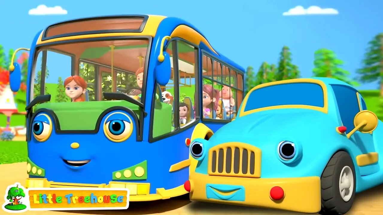 Learn Street Vehicles with Wheels on the Cartoon Songs for Kids & More Rhymes