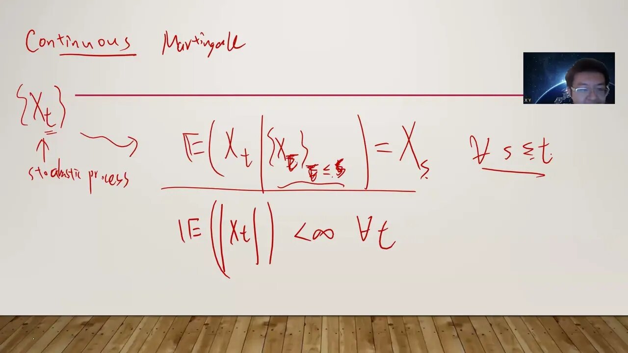 definition of Martingale and show brownian motion and its variants are martingale