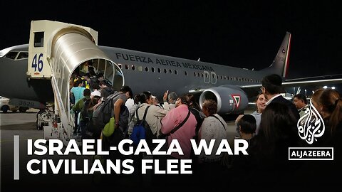 Hundreds of civilians from different countries have left Israel since the Gaza war broke out