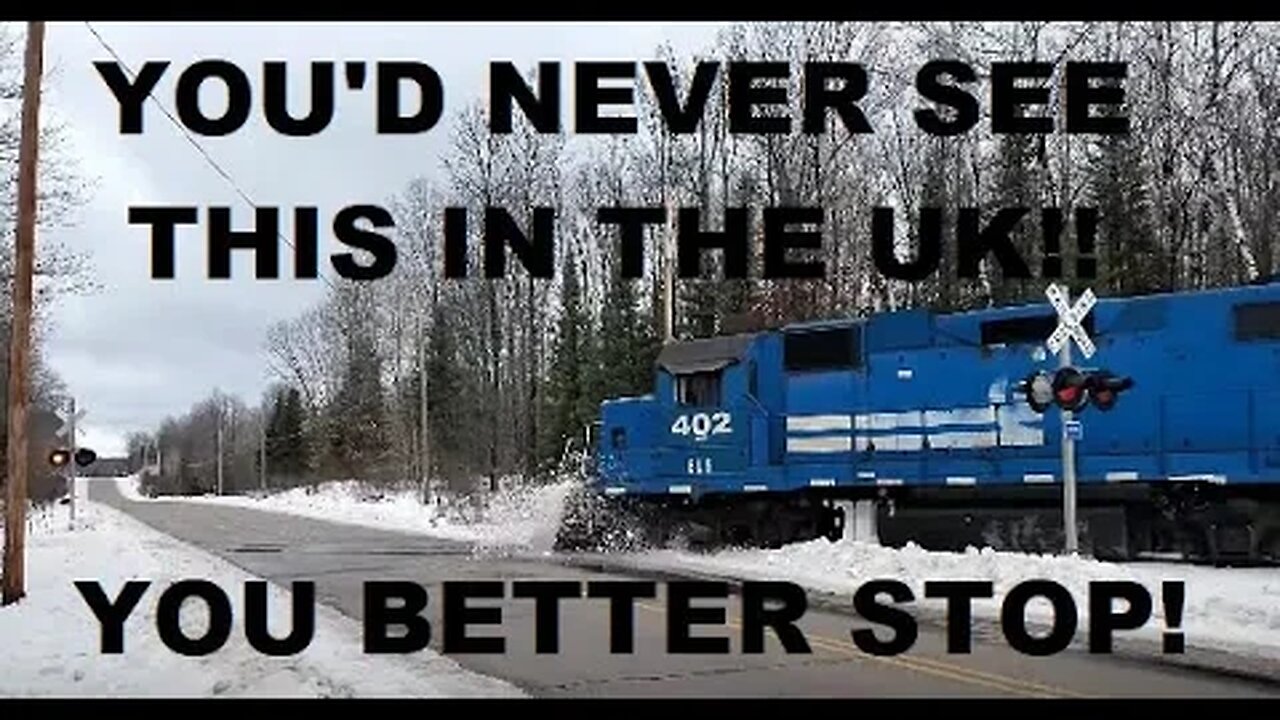 You'd Never See THIS Type Of Train Crossing In The UK! #trainvideo #trains | Jason Asselin