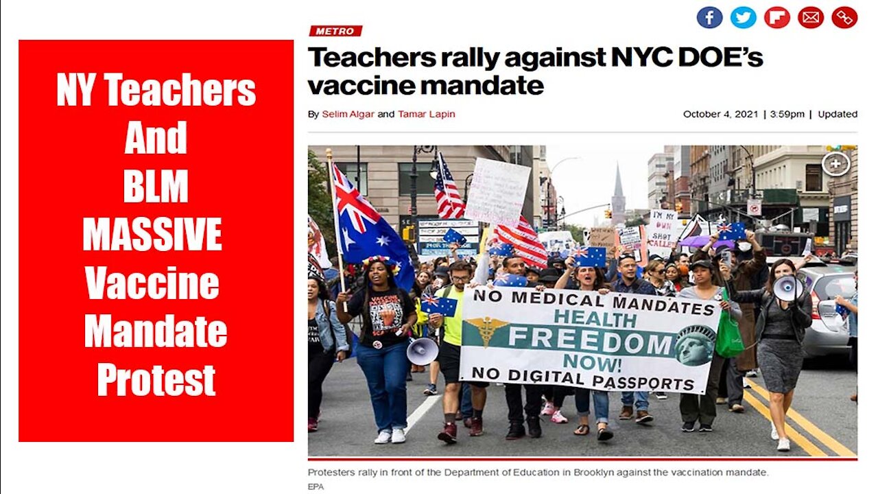 The Friday Vlog | NY Teachers and BLM Protest Vaccine Mandate In NY