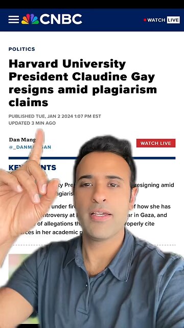 President of Harvard Resigns for Plagiarism, NOT Antisemitism