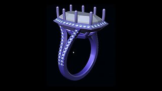 Jewelry freelance custom job work engagement ring solitaire halo