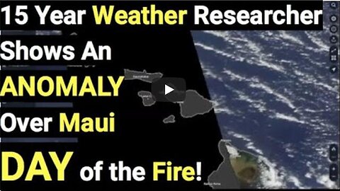 15 year weather researcher shows anomaly over Maui the day of the fire!