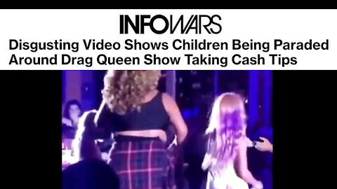 SHOCK VIDEO: Children Used to Collect Cash Tips in Late Night Drag Show