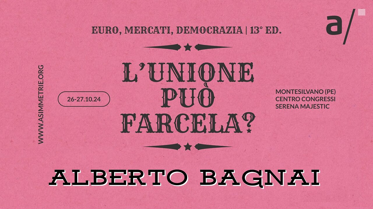 🔴 L'Unione può farcela? (Alberto Bagnai)