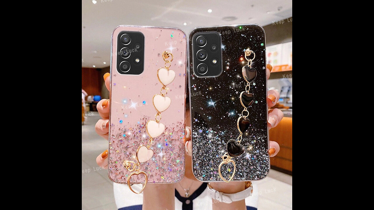 Love Heart Wrist Chain Phone Case For Samsung Galaxy