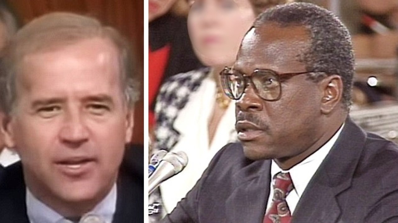 Joe Biden says don't trust FBI reports during Clarence Thomas hearing