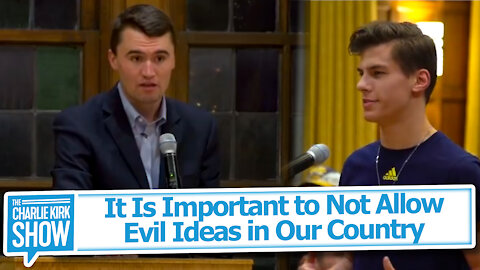 It Is Important to Not Allow Evil Ideas in Our Country