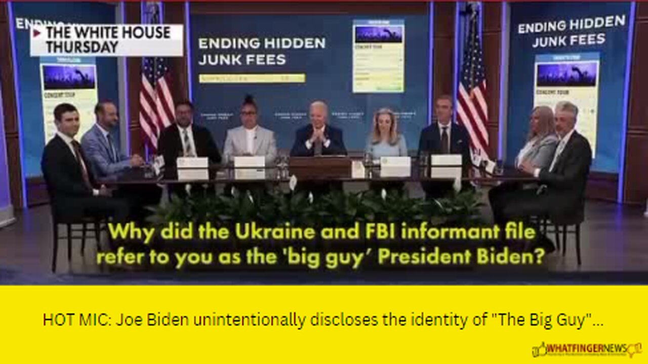 HOT MIC: Joe Biden unintentionally discloses the identity of "The Big Guy"...