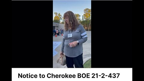 Notice given to Cherokee County BOE director 10-16-24 about OCGA 21-2-437