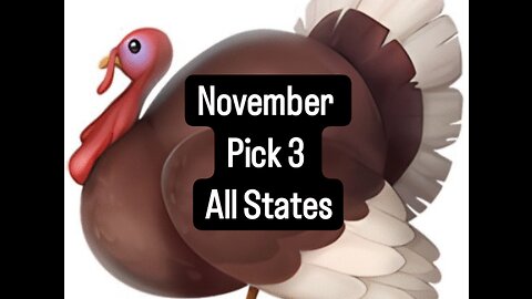 November Pick 3 November Pick 3