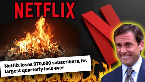 Netflix LOST 970,000 Subscribers! | LARGEST quarterly loss EVER!