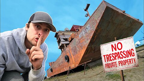 I SNUCK Onto Shawn Pomrenkes ABANDONED Mega Dredge!