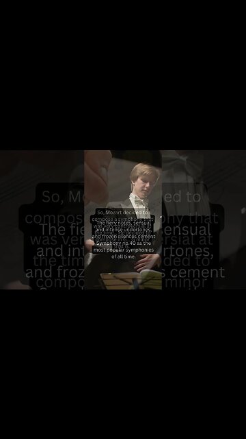 The TRAGIC Story Behind Mozart's Symphony No 40 #shorts