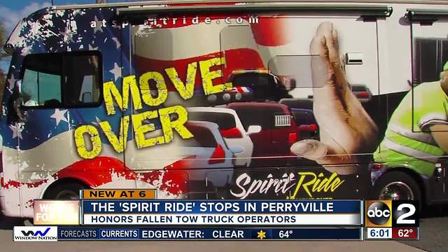 'Spirit Ride' campaigns for tow truck drivers killed on highways