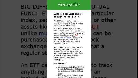 Unlocking the Secret of ETFs: Beginner Money Lessons