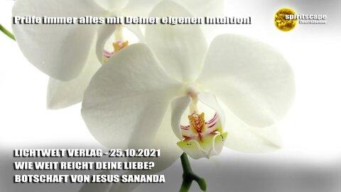 WIE WEIT REICHT DEINE LIEBE? - BOTSCHAFT VON JESUS SANANDA - LWV