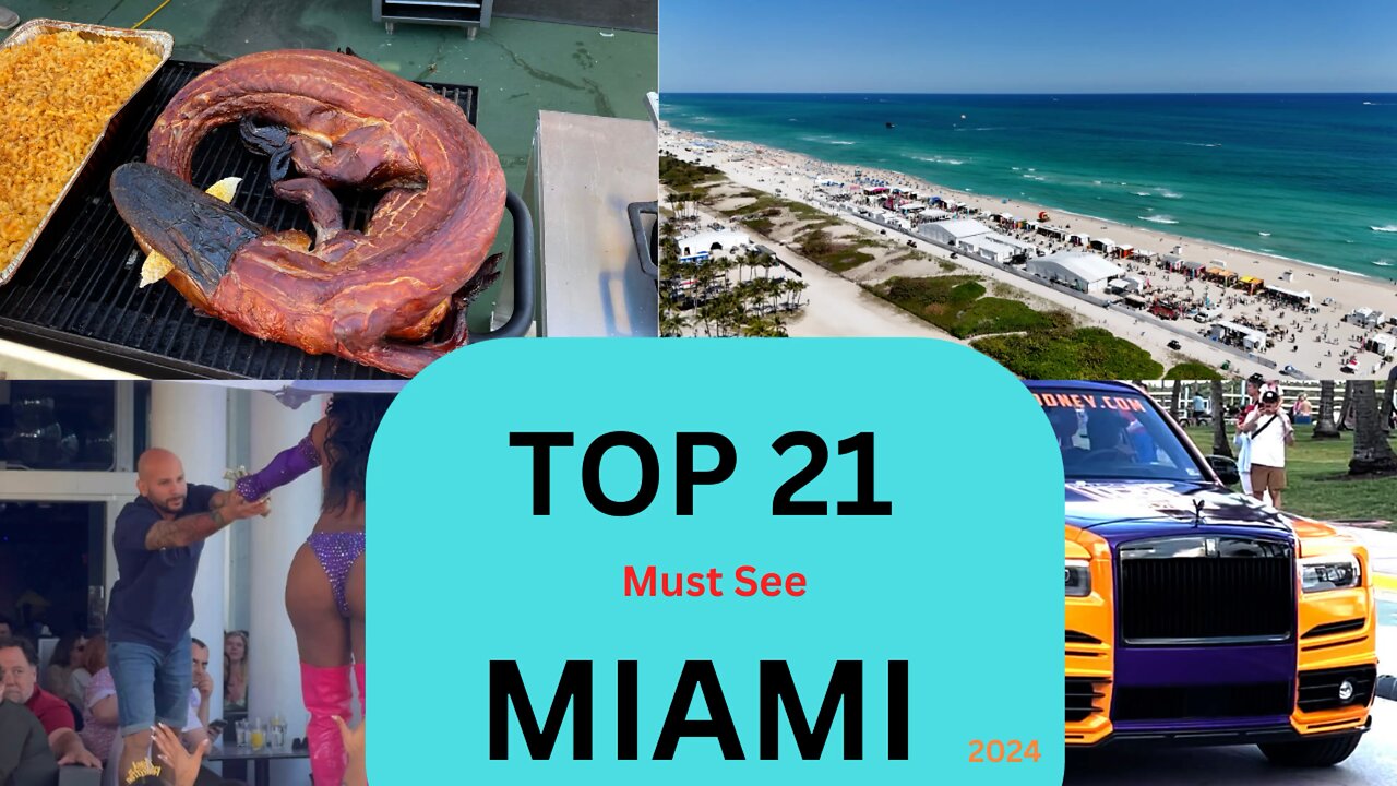 TOP 21 must-see in MIAMI watch full video on my youtube channel