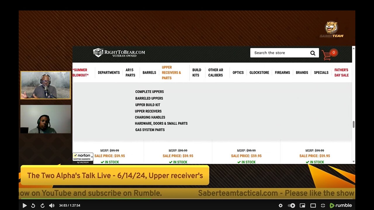 The Two Alpha's Talk Live - 6/14/24, Upper receiver's