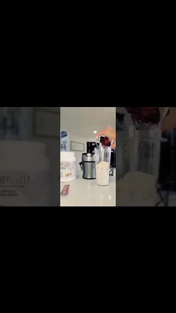 🍓🍦🌱 Fuel your body with a delicious and nutritious Very Berry Vanilla Protein Shake.