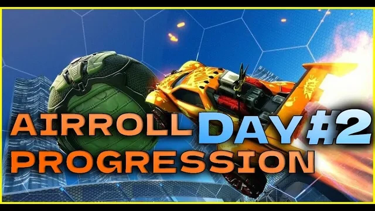 Air Roll Progress DAY#2 #rocketleague #freestyle #foryou