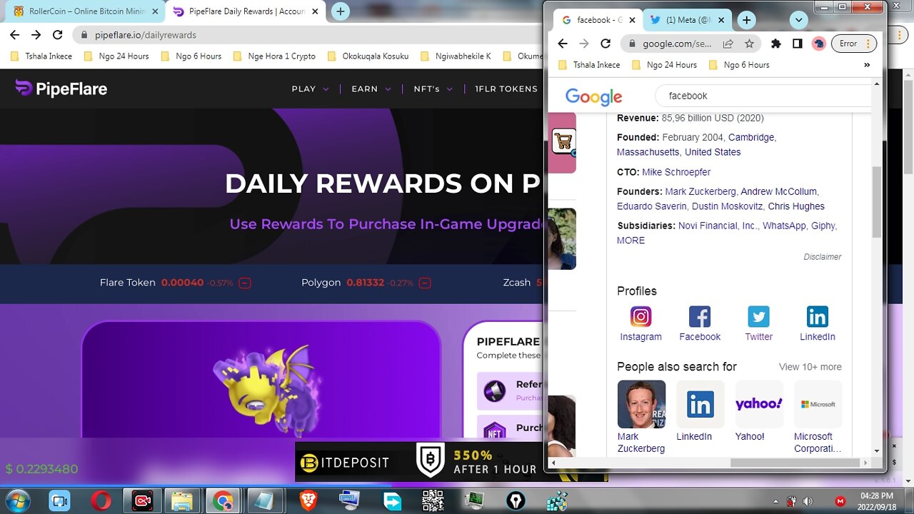How To Link Social Multiplier Like Facebook, Twitter, Linkedin & Apple ID PipeFlare Faucet