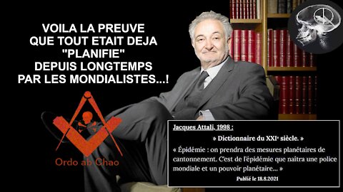 PANDEMIE ? Un plan exposé clairement il y a plus de 20 ans par J.ATTALI...! Lire descriptif (Hd 720)