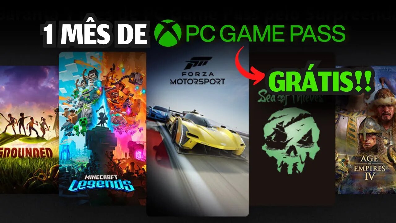 1 MÊS de PC GAME PASS de GRAÇA!! Como resgatar??