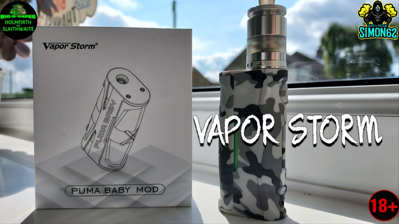 VAPOR STORM / PUMA BABY MOD REVIEW 🔞 #vaporstorm #pumababymod #bigdvapes