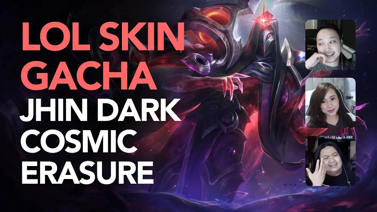 League of Legends Jhin Dark Cosmic Erasure Gacha Skin