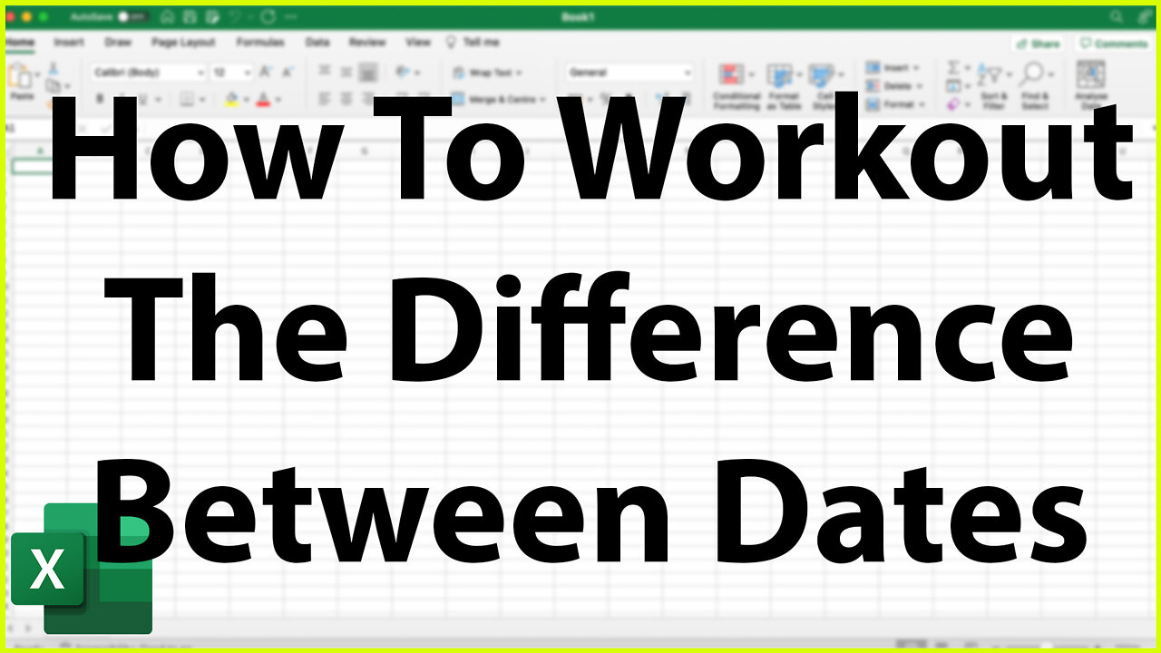 How To Workout The Difference Between Dates in Excel DATEDIF - Excel Tutorial