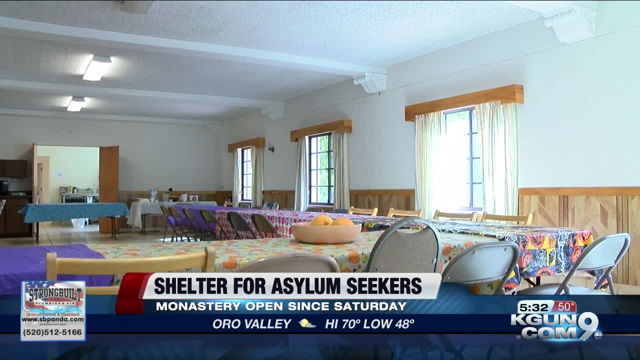 Asylum seekers begin sheltering inside of Benedictine Monastery